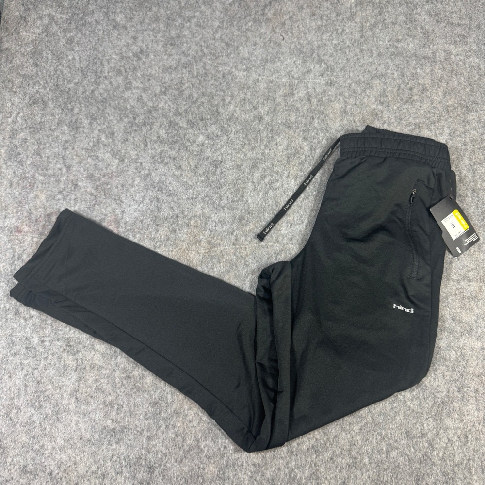 Hind Hydra Mens Black Performance Running Pants Zipper Pockets Reflective S